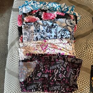 Scrubstar Hope and Awareness Print Scrub Top